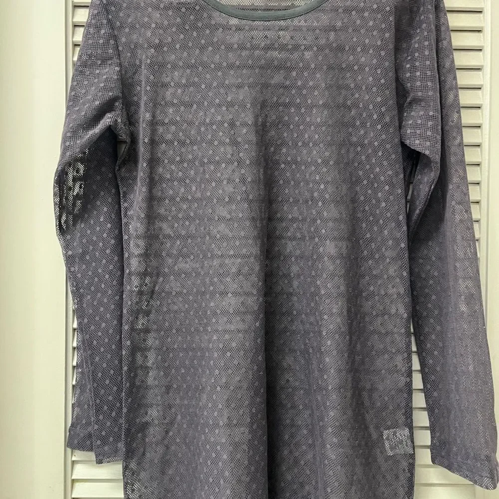 TULIP ✨medium ✨Chic Gray/purple Long Sleeve Women's Top/tunic/coverup